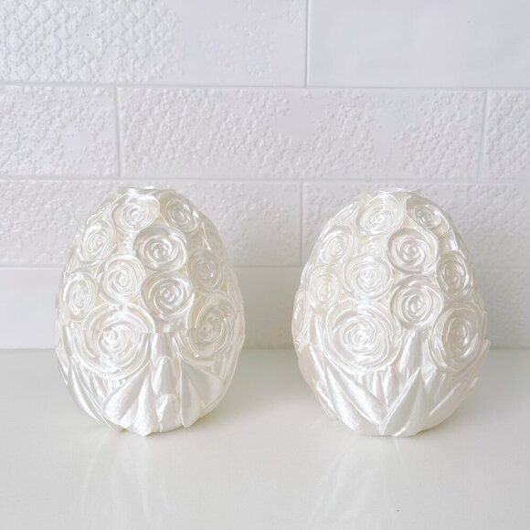 Large Rose-Covered Easter Eggs โ Handcrafted Party Favors, Spring Decor, Wedding - Picture 5 of 12